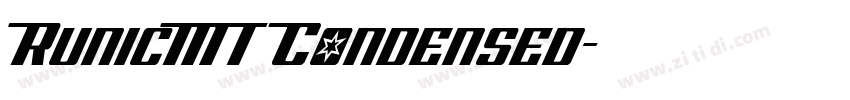 RunicMT Condensed字体转换
